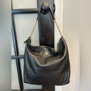 Tory Burch black slouch hobo bag